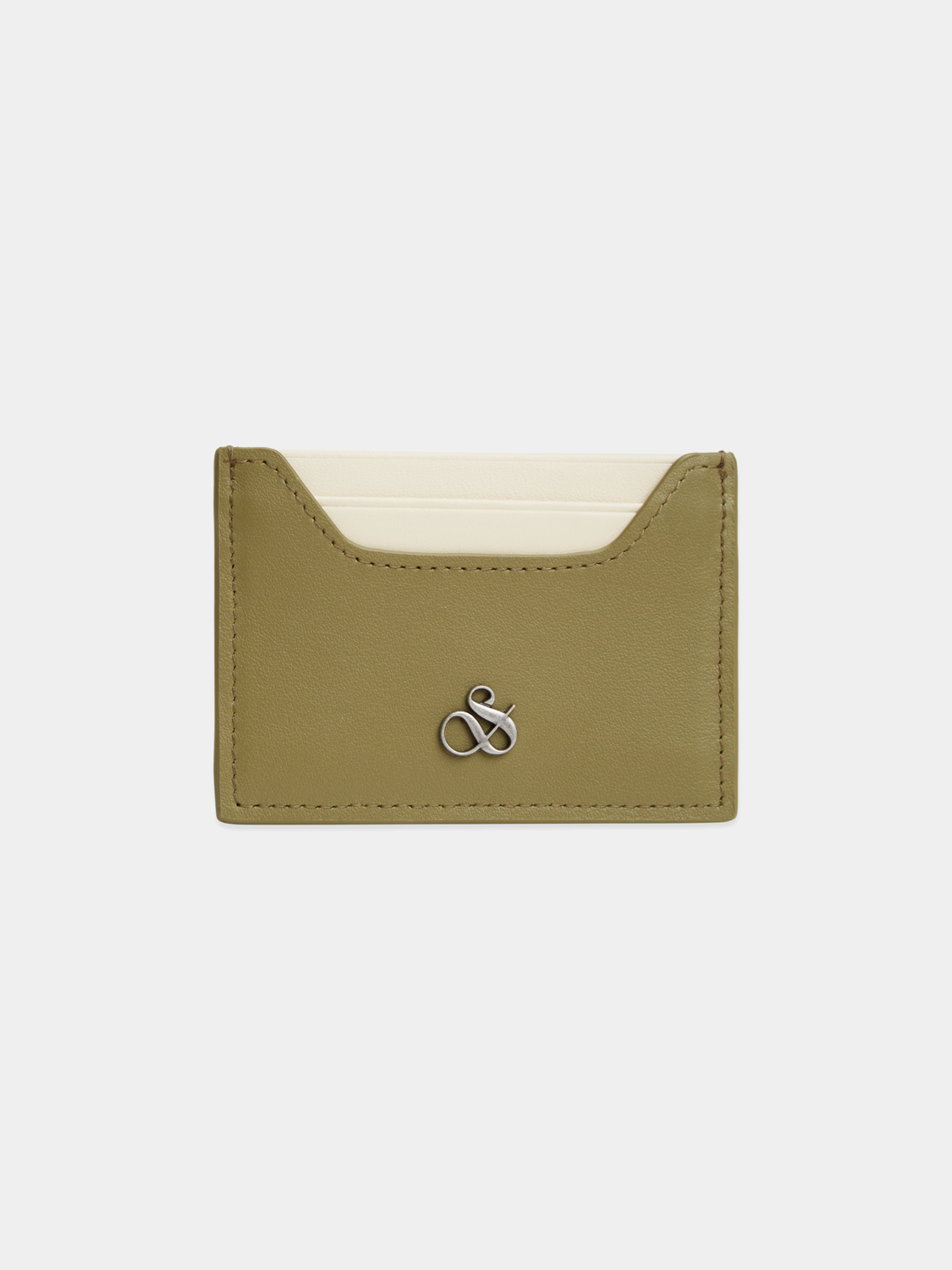 Leather cardholder by Scotch & Soda with multiple card slots, compact design, and smooth leather finish.