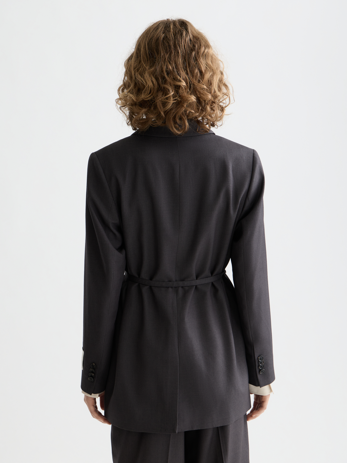 Belted double-breasted blazer - Scotch & Soda NZ