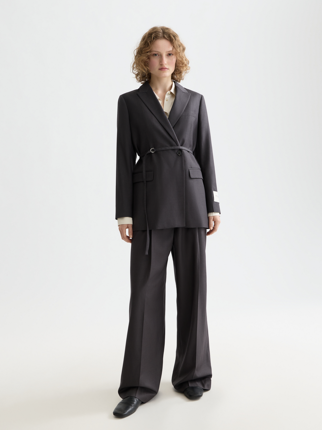 Belted double-breasted blazer - Scotch & Soda NZ
