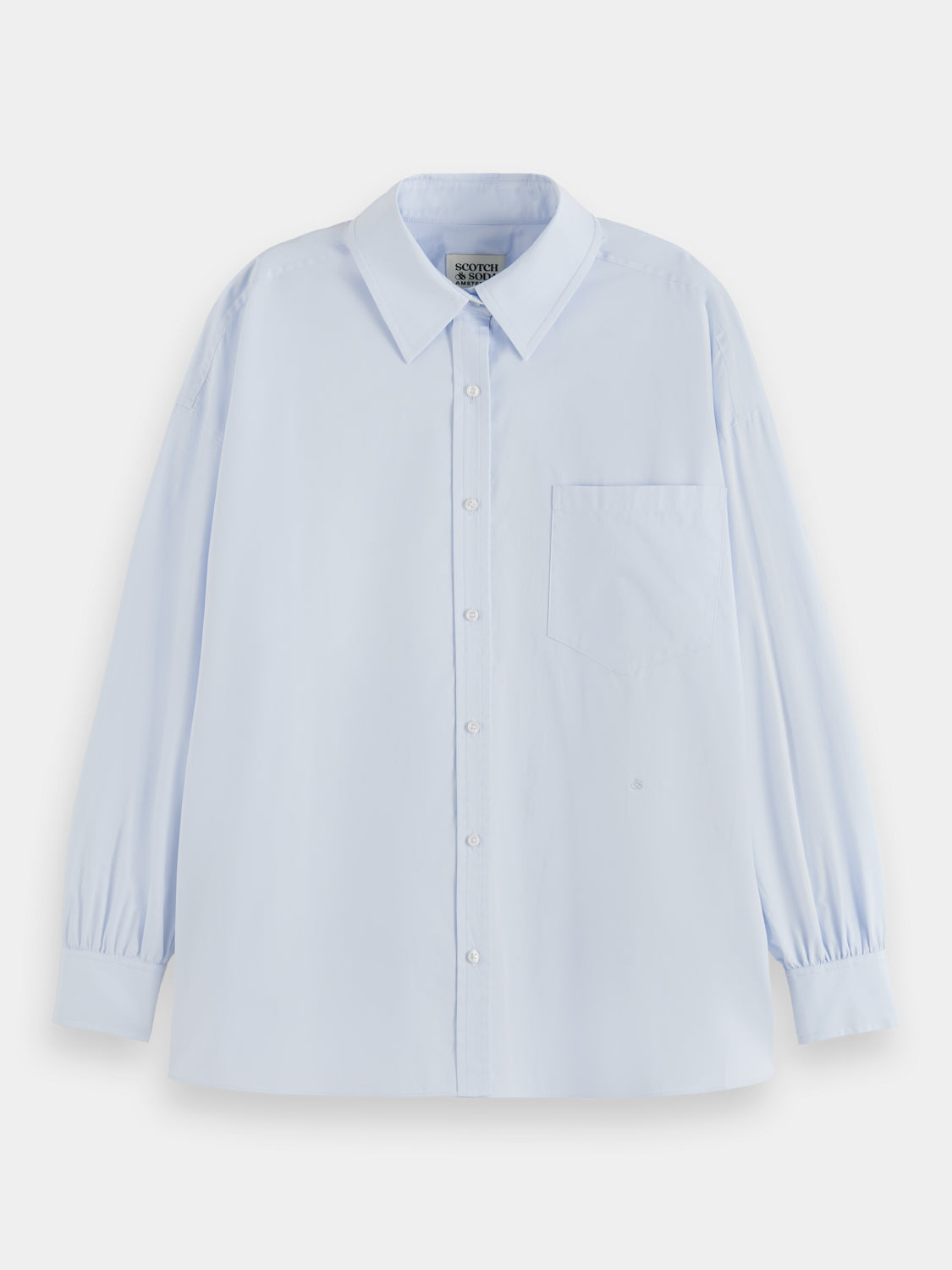 Girlfriend poplin shirt - Scotch & Soda NZ