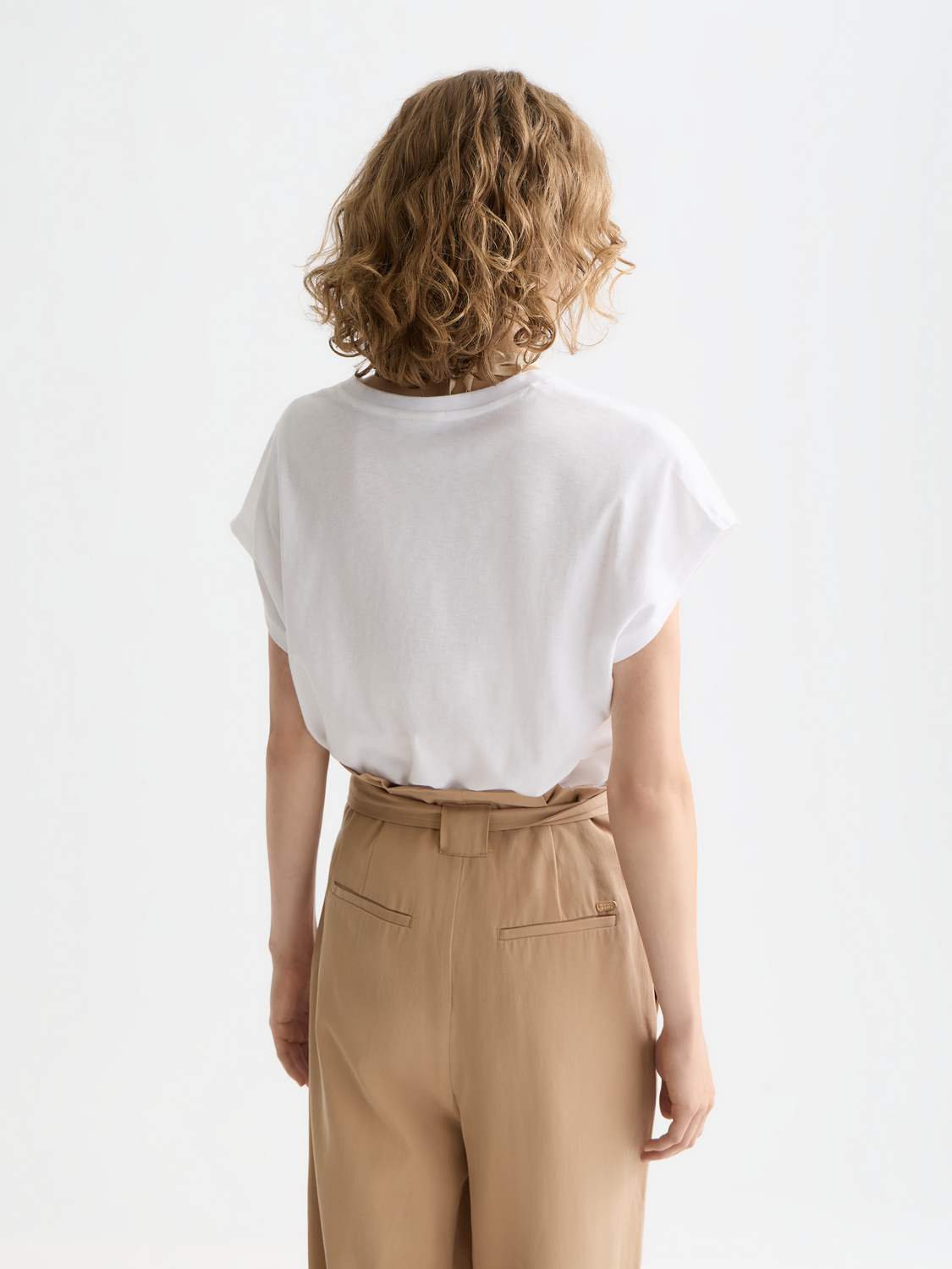 Slub v-neck t-shirt - Scotch & Soda NZ