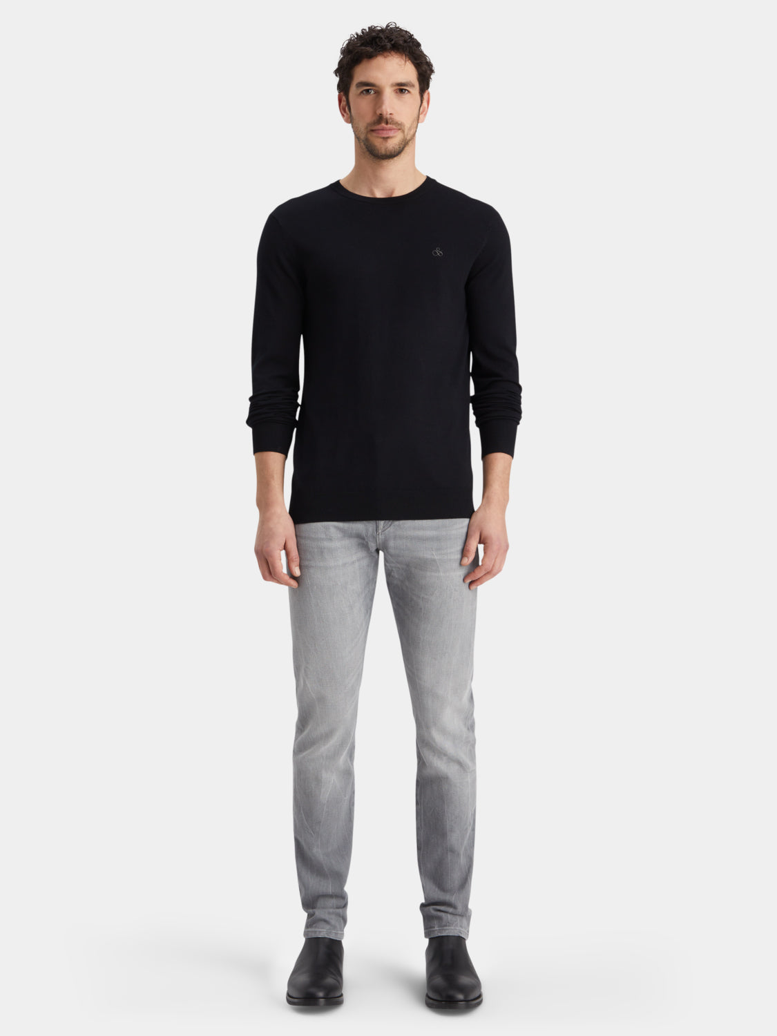 Viscose crewneck pullover - Scotch & Soda NZ