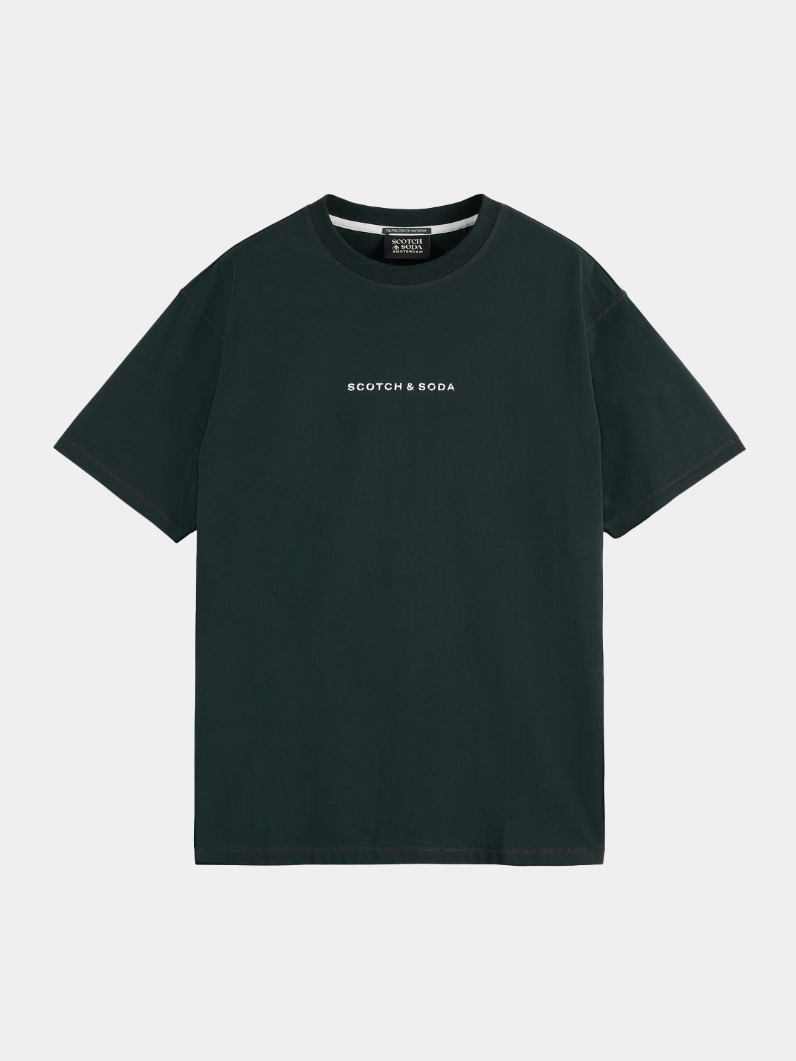 Short sleeve logo t-shirt by Scotch & Soda featuring a stylish graphic design on a comfortable fabric.