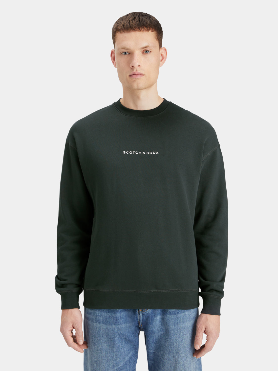 Logo sweatshirt by Scotch & Soda featuring a casual sweat design with a prominent brand logo on the front.