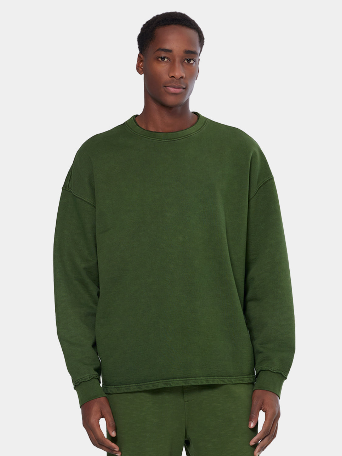 Gray sweatshirt from Scotch & Soda featuring three cross designs on the front, made of soft, comfortable fabric.