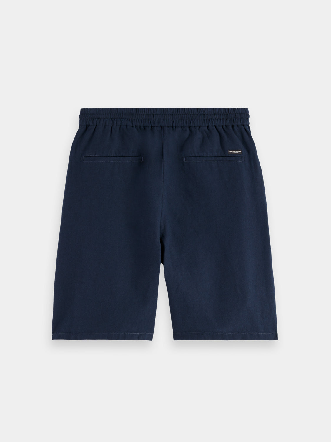Fave cotton-linen shorts - Scotch & Soda NZ