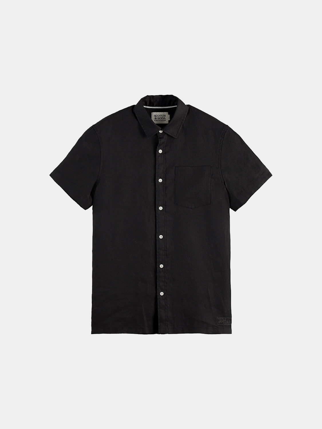 Short sleeved linen shirt - Scotch & Soda NZ