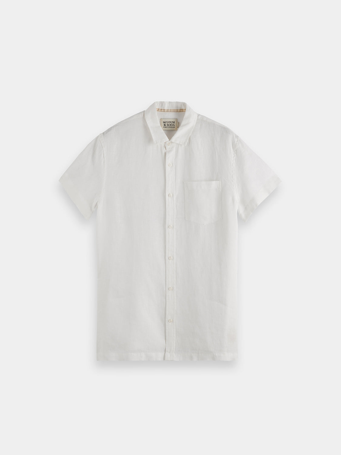 Short sleeved linen shirt - Scotch & Soda NZ