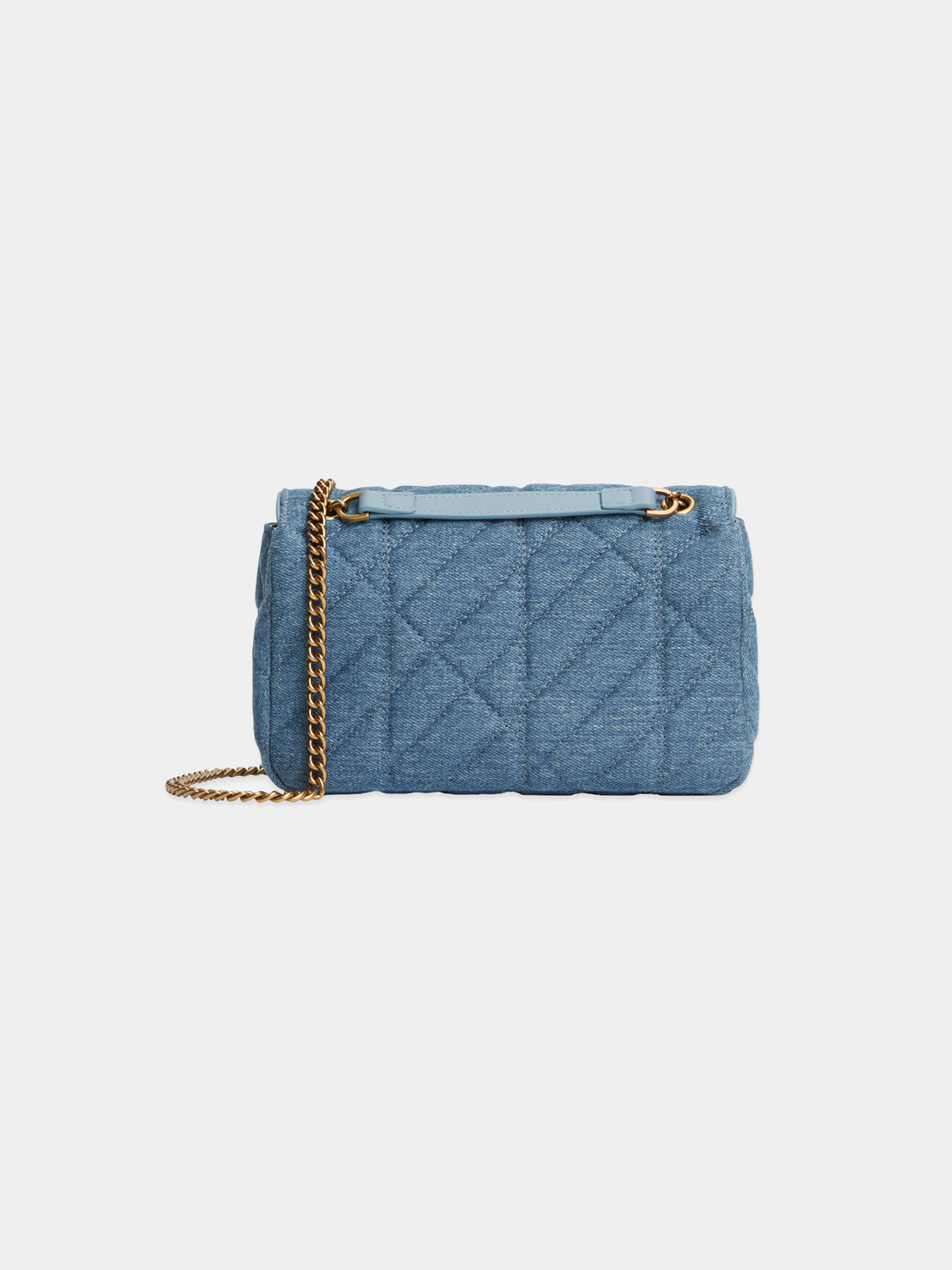 Scotch & Soda denim crossbody bag with adjustable strap and front pocket, casual and stylish for everyday use.
