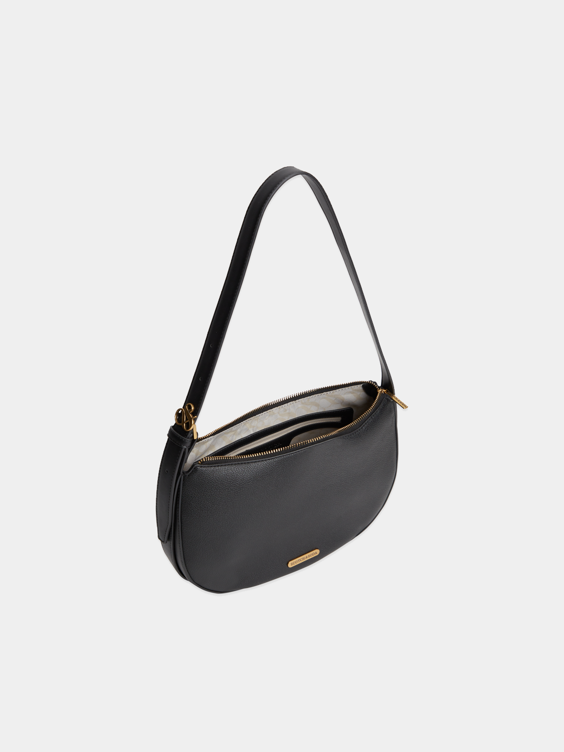 SCOTCH & SODA shoulder bag with adjustable strap and multiple compartments, made of durable material.