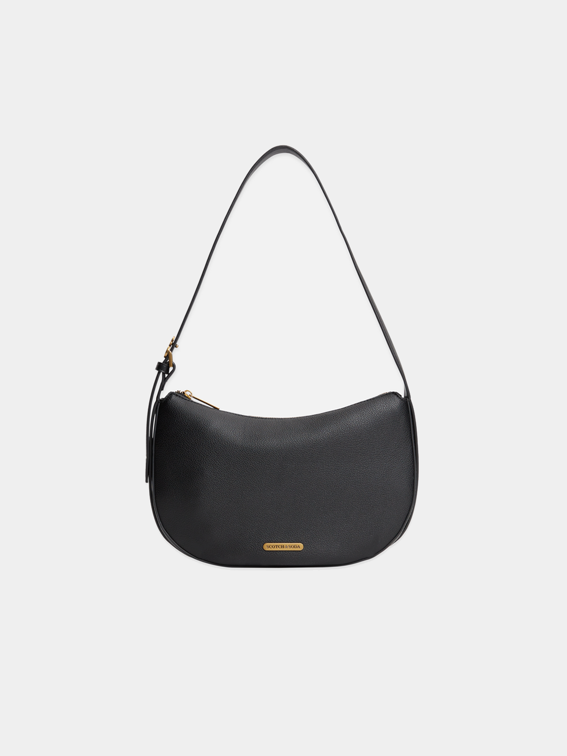 SCOTCH & SODA shoulder bag with adjustable strap, featuring a sleek design and neutral color, perfect for everyday use.