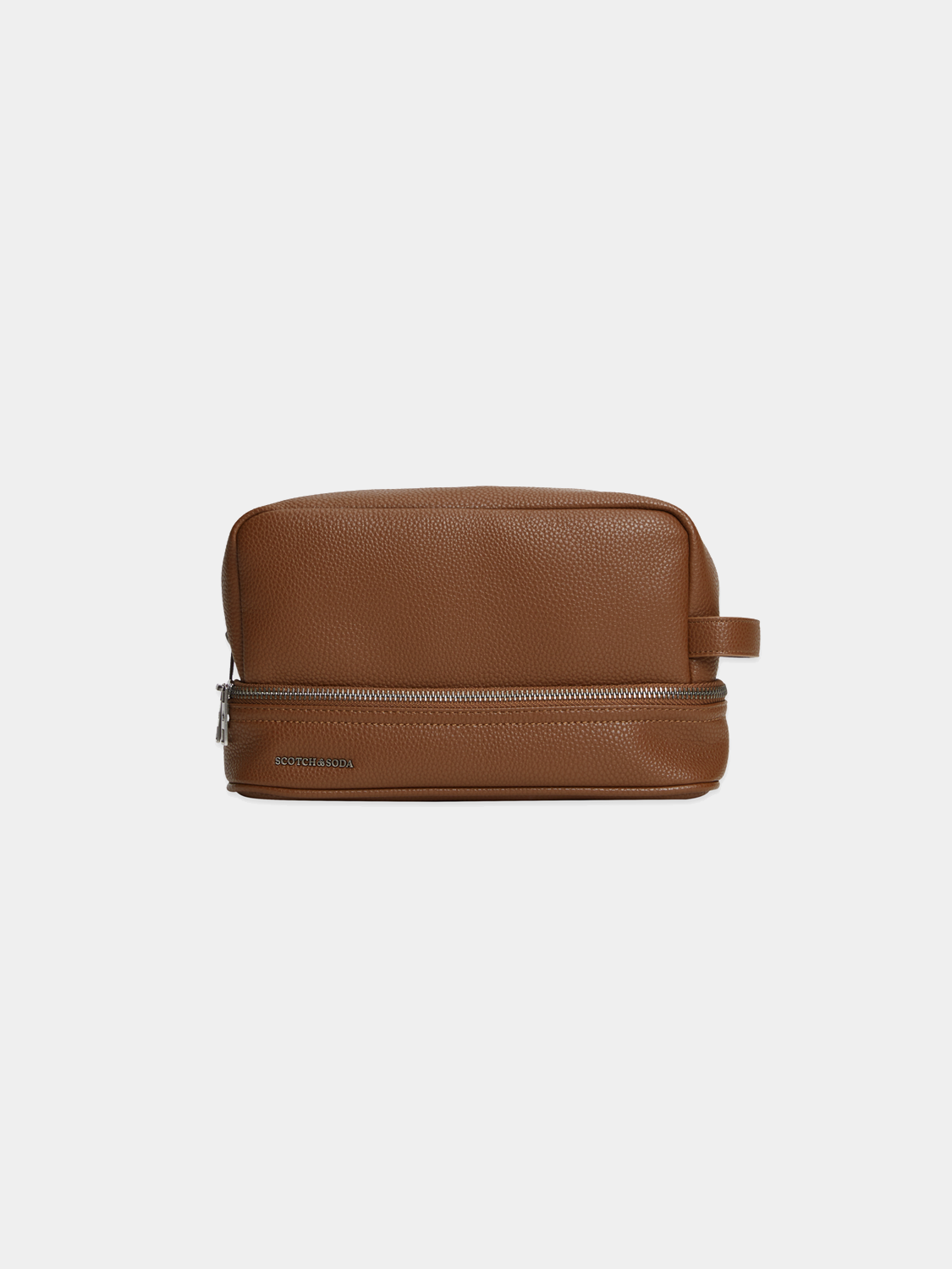 SCOTCH & SODA travel pouch made of durable fabric, featuring multiple compartments for organizing small essentials.
