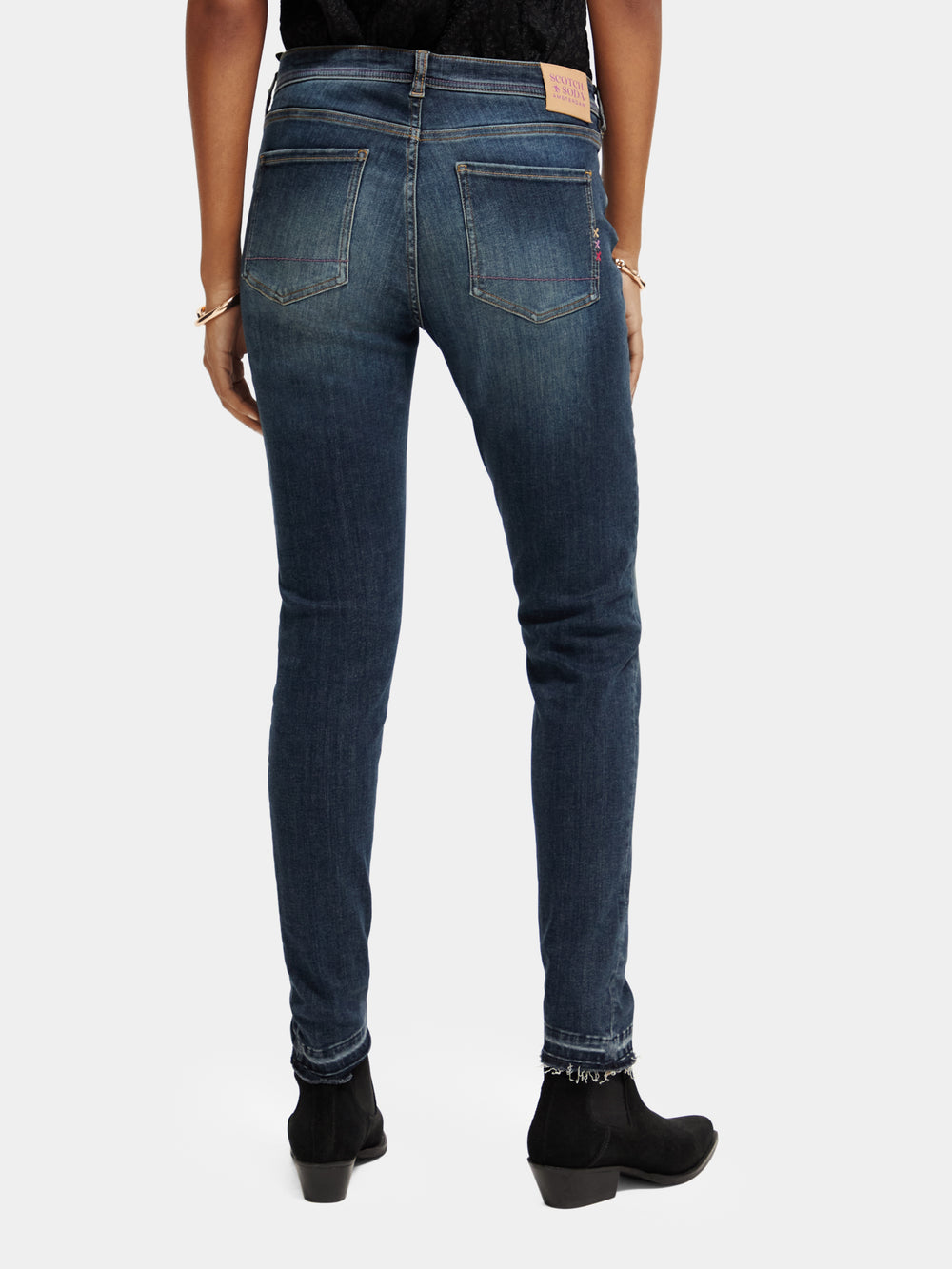 La Bohemienne mid-rise skinny-fit jeans - Scotch & Soda NZ