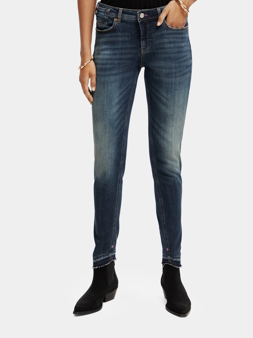 La Bohemienne mid-rise skinny-fit jeans - Scotch & Soda NZ