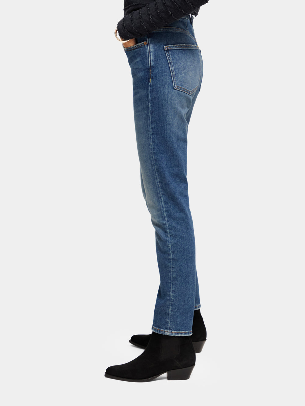 High Five high-rise slim tapered-fit jeans - Scotch & Soda NZ