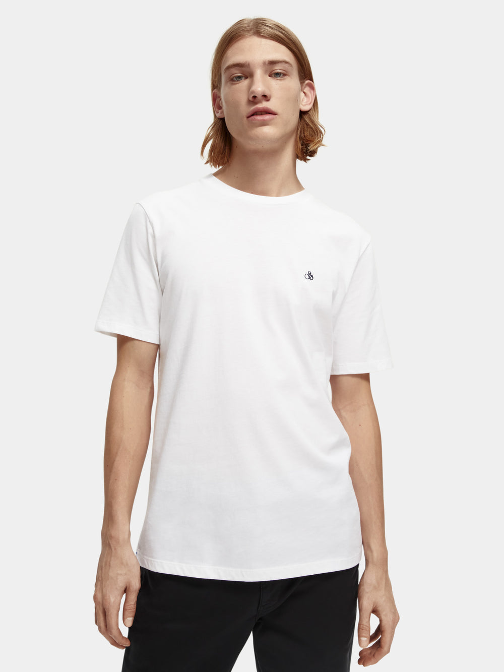 Organic cotton jersey t-shirt - Scotch & Soda NZ