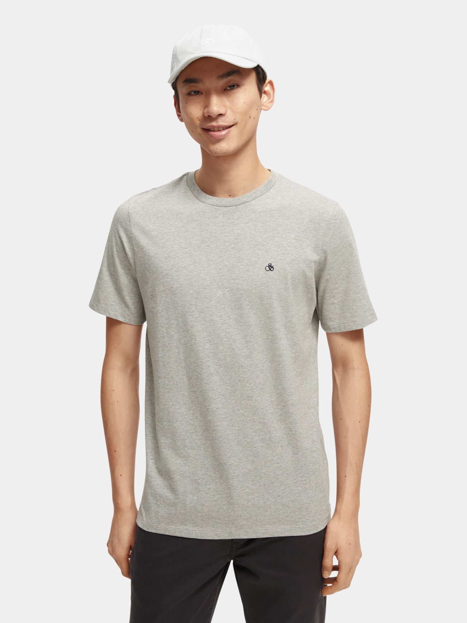 Organic cotton jersey t-shirt - Scotch & Soda NZ