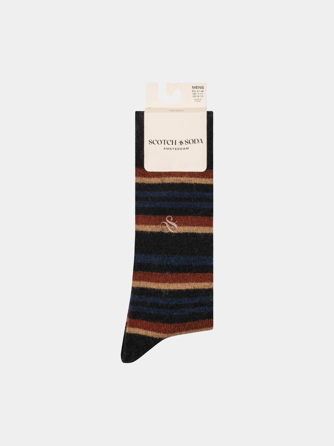 1-pack striped crew socks