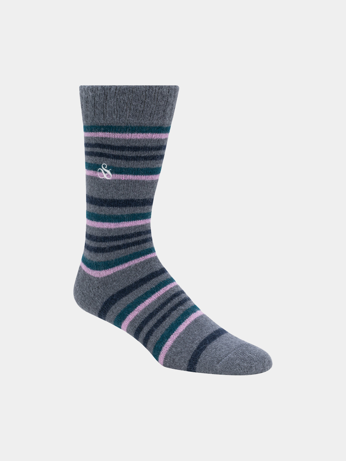 1-pack striped crew socks