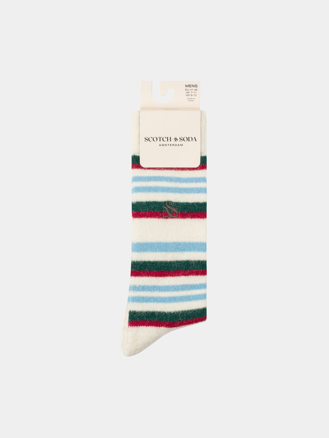 1-pack striped crew socks