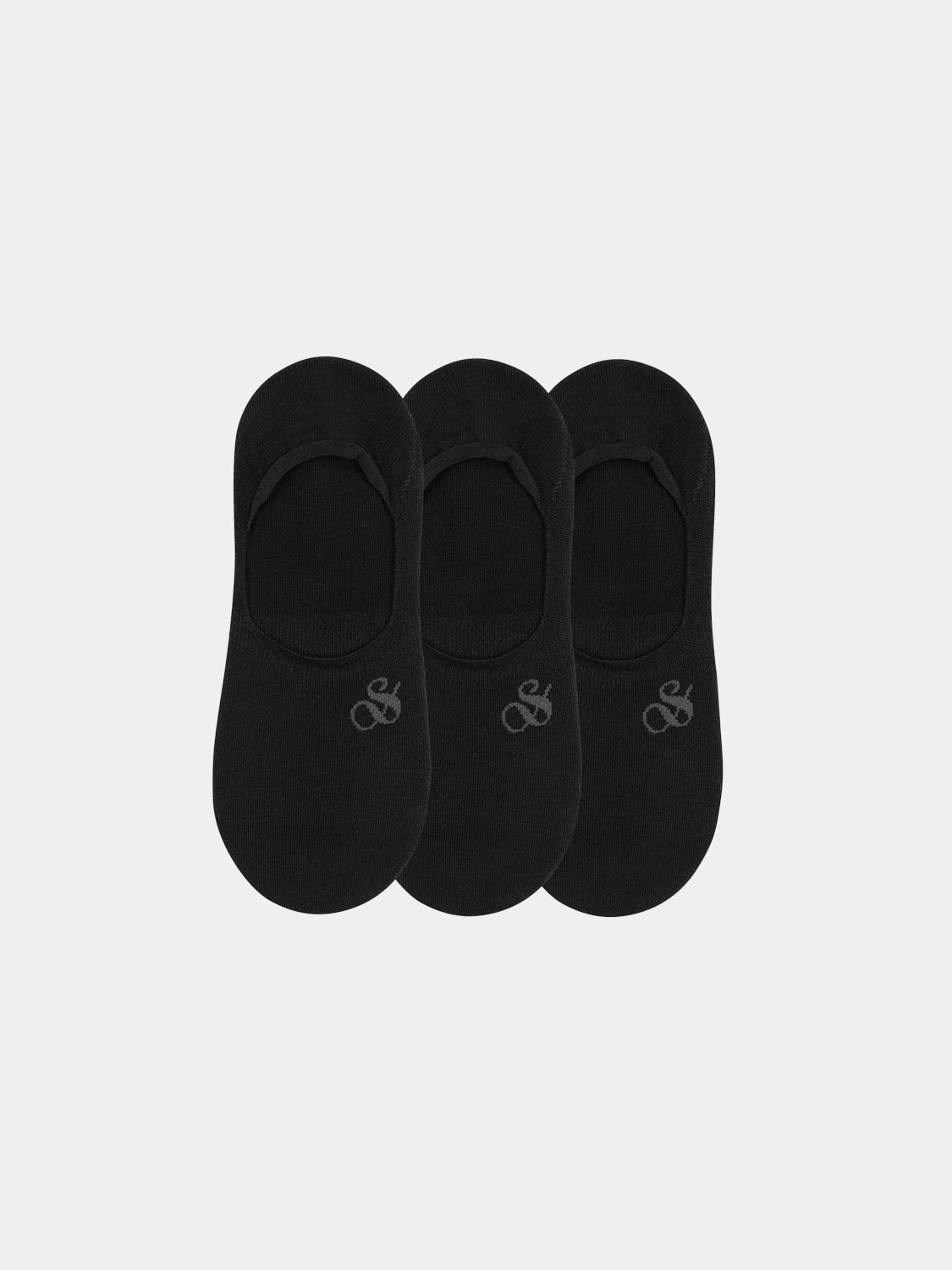 Three pairs of SCOTCH & SODA no show socks displayed in a pack, featuring low-cut design and neutral colors.