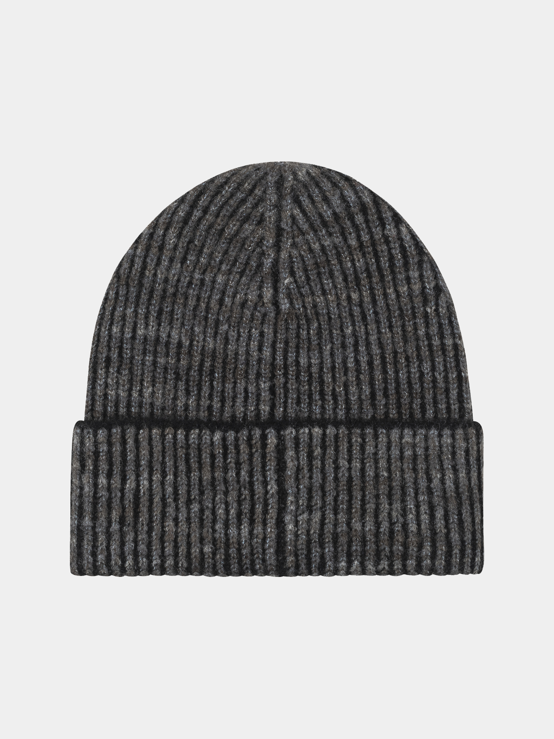 Black ribbed cuffed beanie hat by Scotch & Soda, featuring a snug fit and textured knit design.
