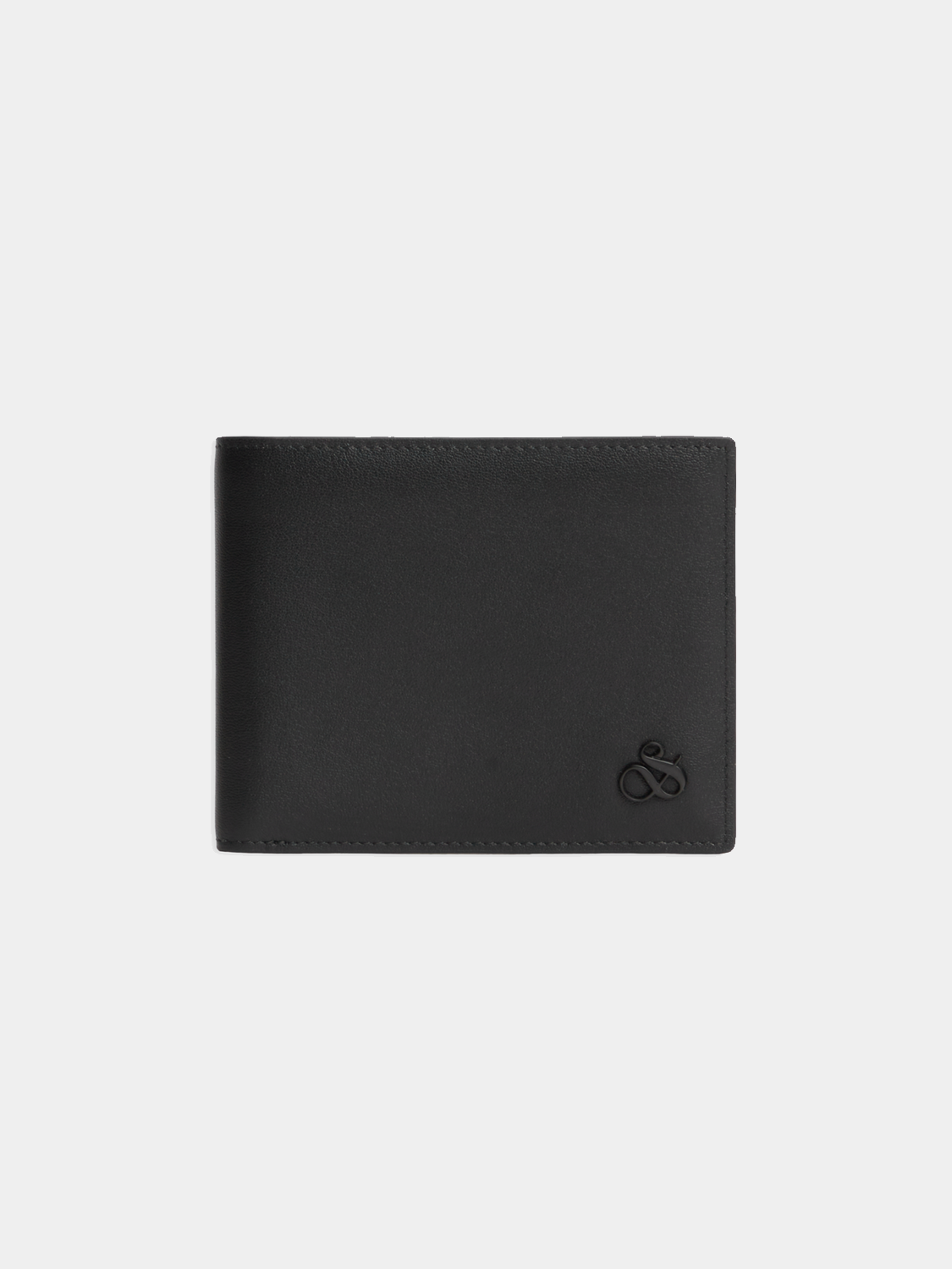Scotch & Soda leather wallet with multiple card slots and sleek design, displayed open to show interior compartments.