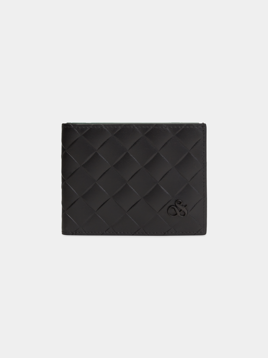 SCOTCH & SODA leather wallet showing multiple card slots and a sleek, textured brown leather finish.