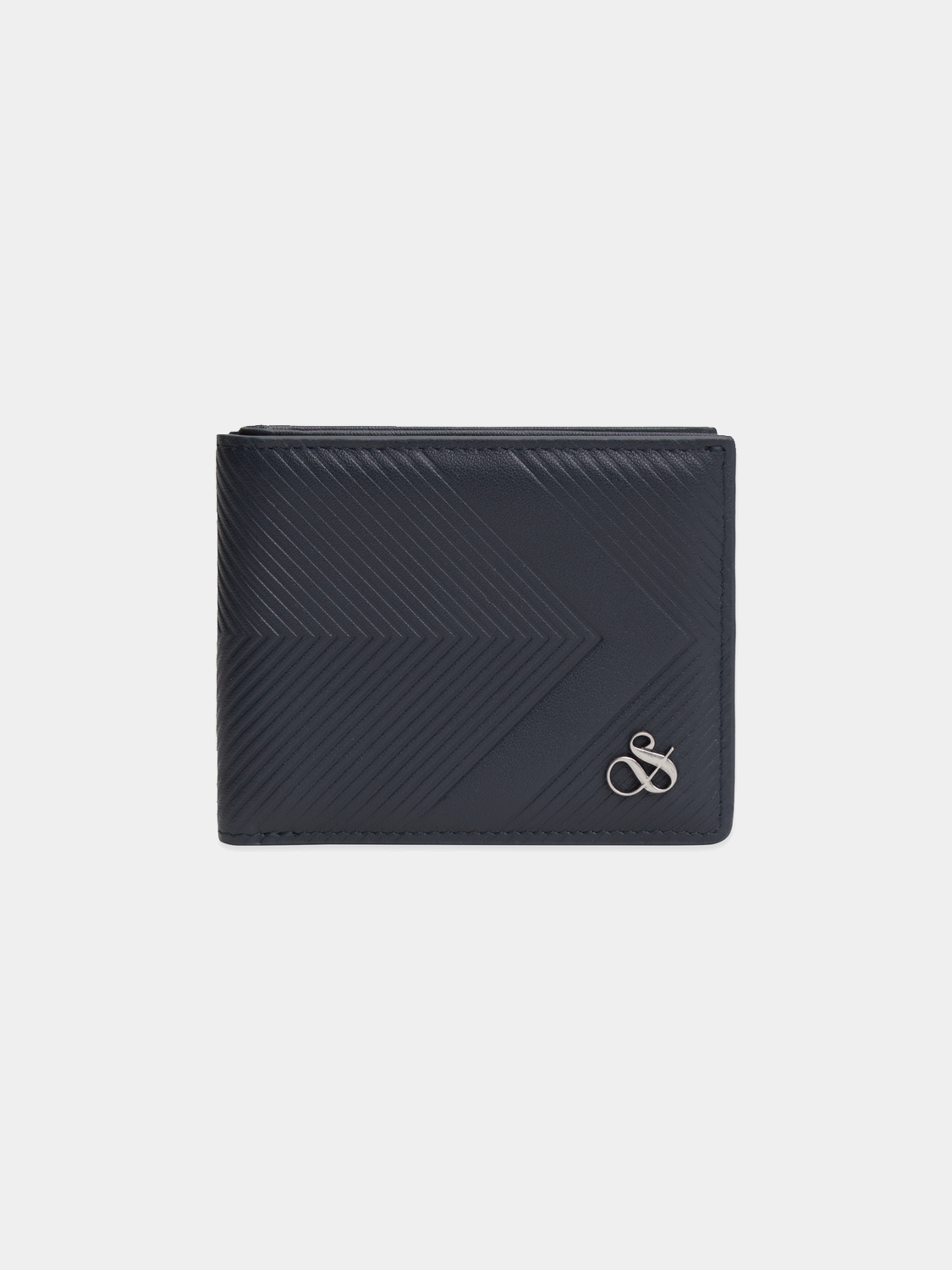 SCOTCH & SODA leather wallet with multiple card slots and a sleek, minimalist design for men's accessories.