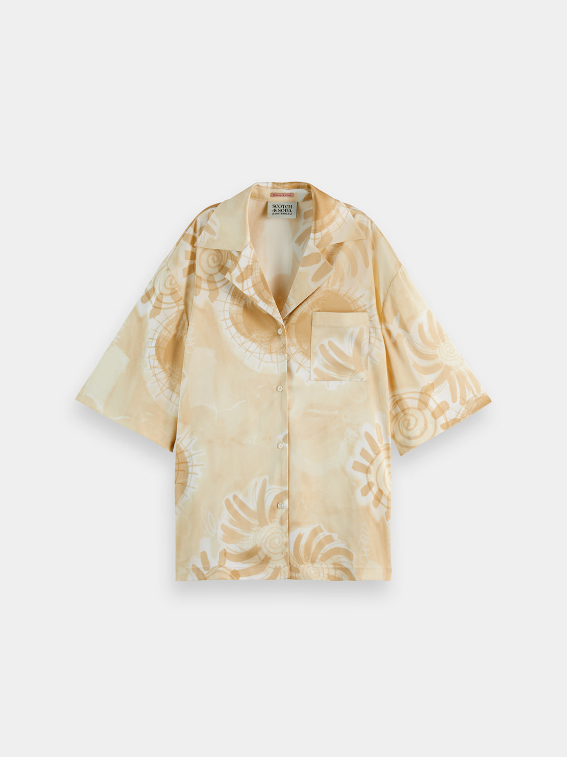 Satin short sleeved shirt - Scotch & Soda NZ