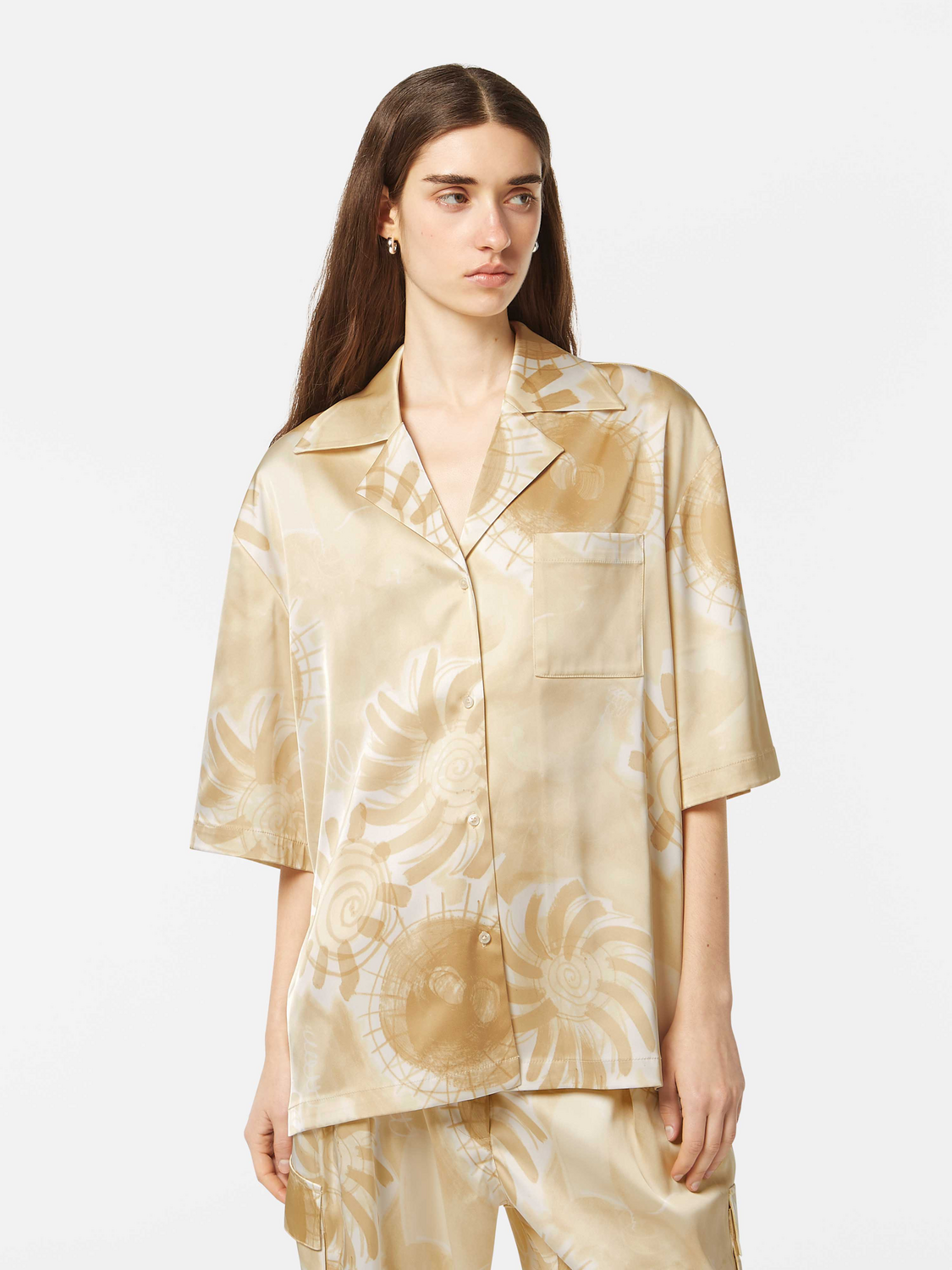 Satin short sleeved shirt - Scotch & Soda NZ