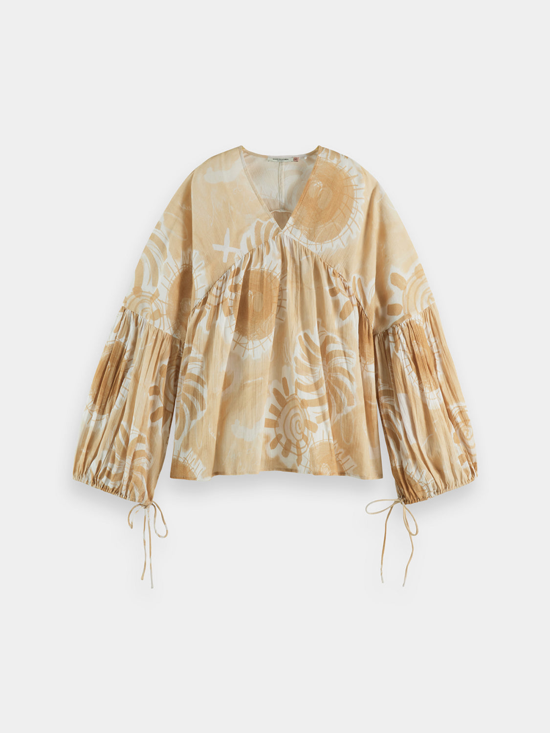 Printed crinkle top - Scotch & Soda NZ