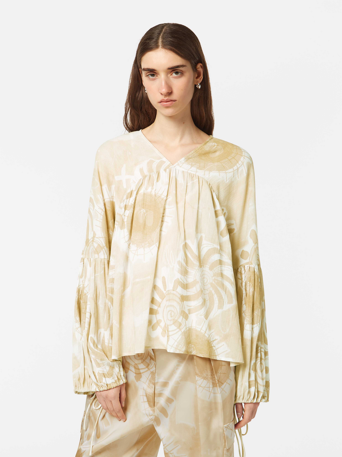 Printed crinkle top - Scotch & Soda NZ