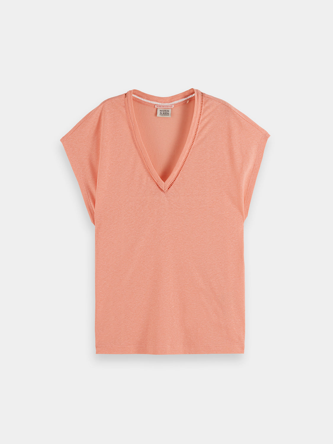 V-neck t-shirt - Scotch & Soda NZ