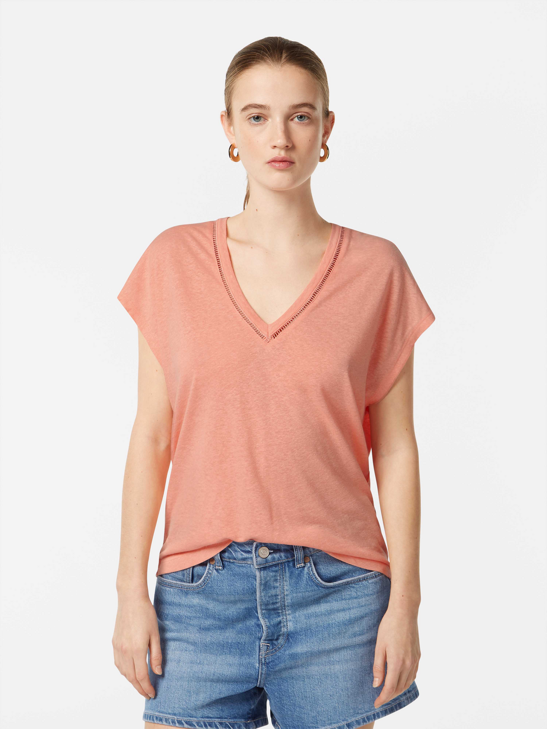 V-neck t-shirt - Scotch & Soda NZ