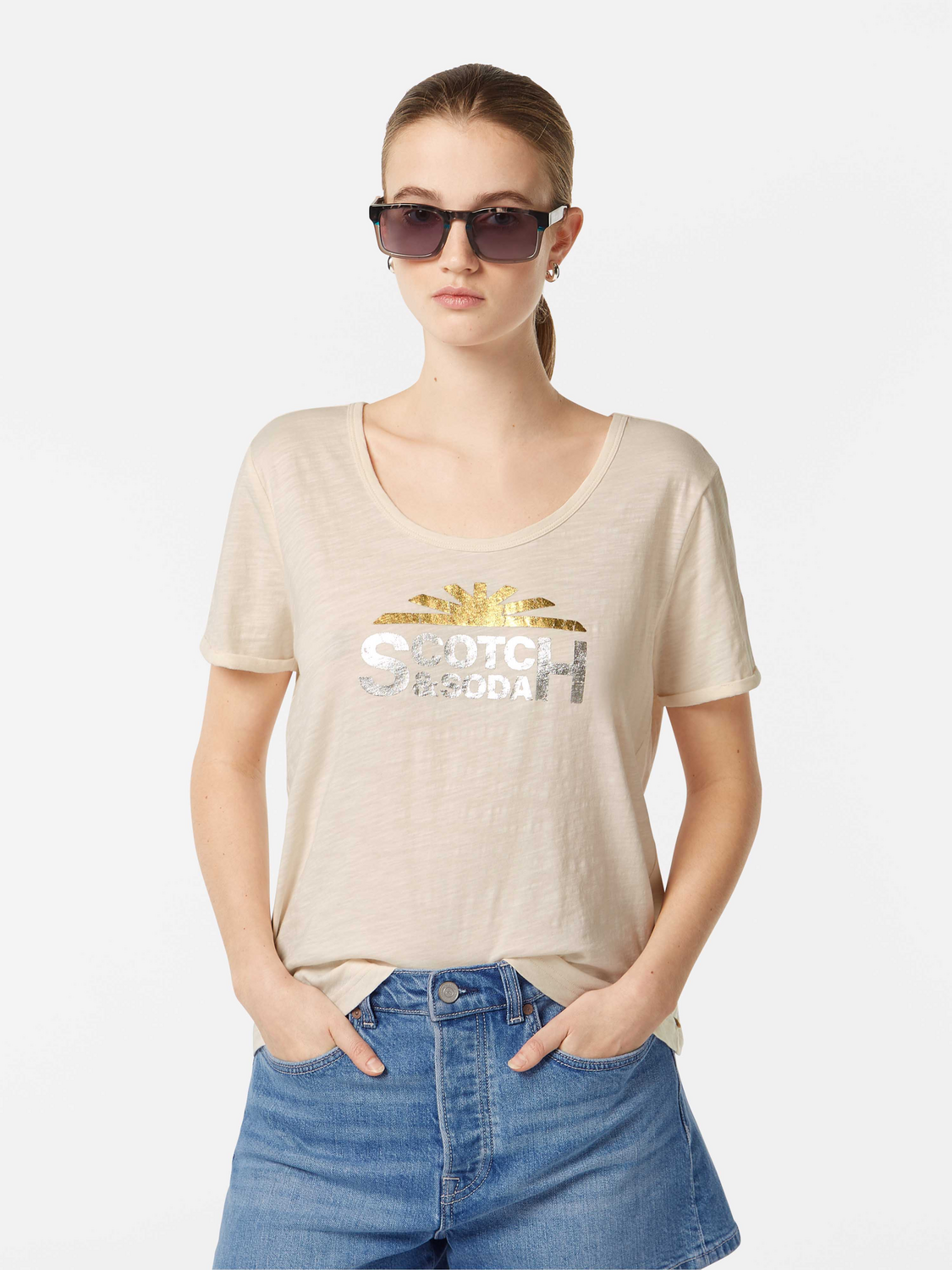 Slub t-shirt - Scotch & Soda NZ