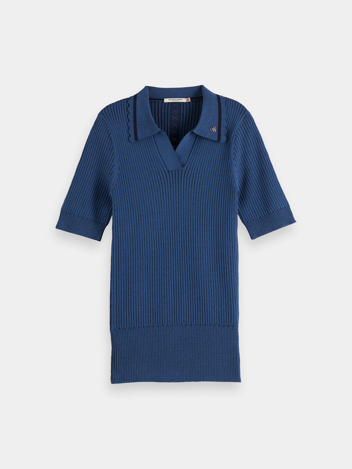 Ribbed polo - Scotch & Soda NZ