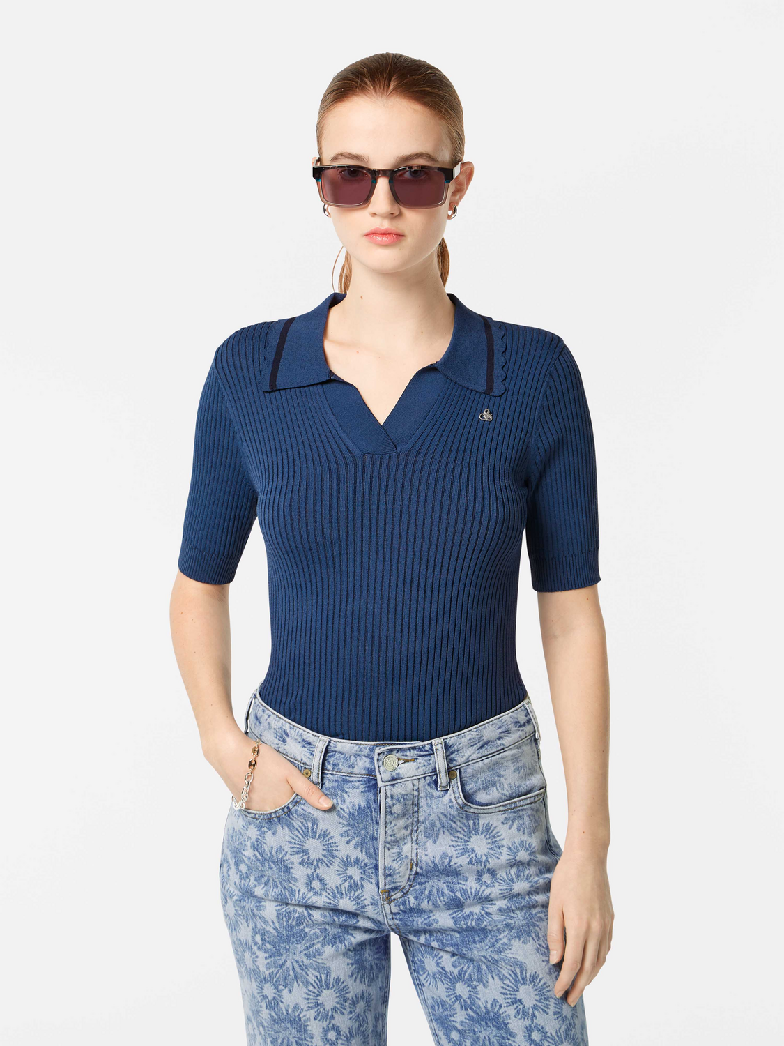 Ribbed polo - Scotch & Soda NZ