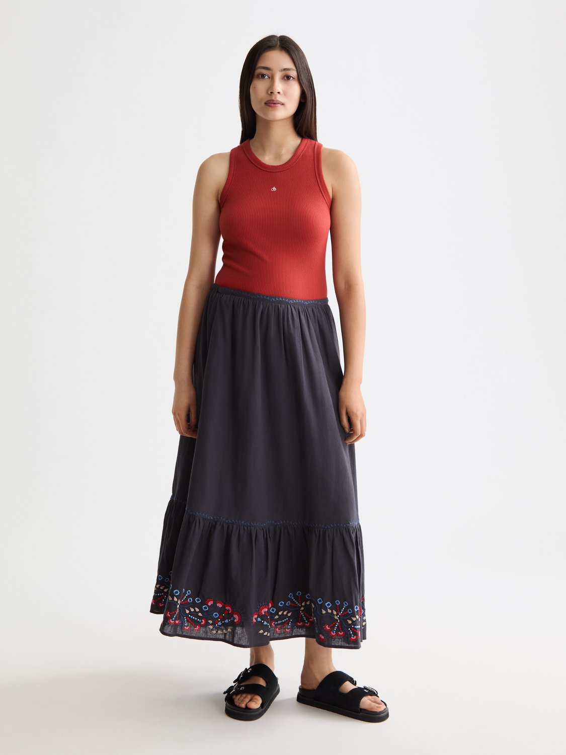 Ribbed racer tank - Scotch & Soda NZ