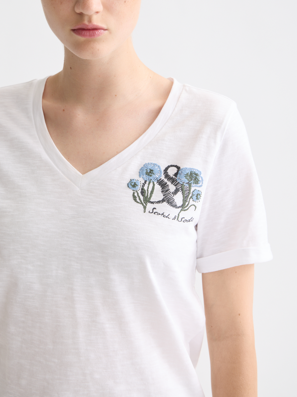 Slub artwork t-shirt - Scotch & Soda NZ