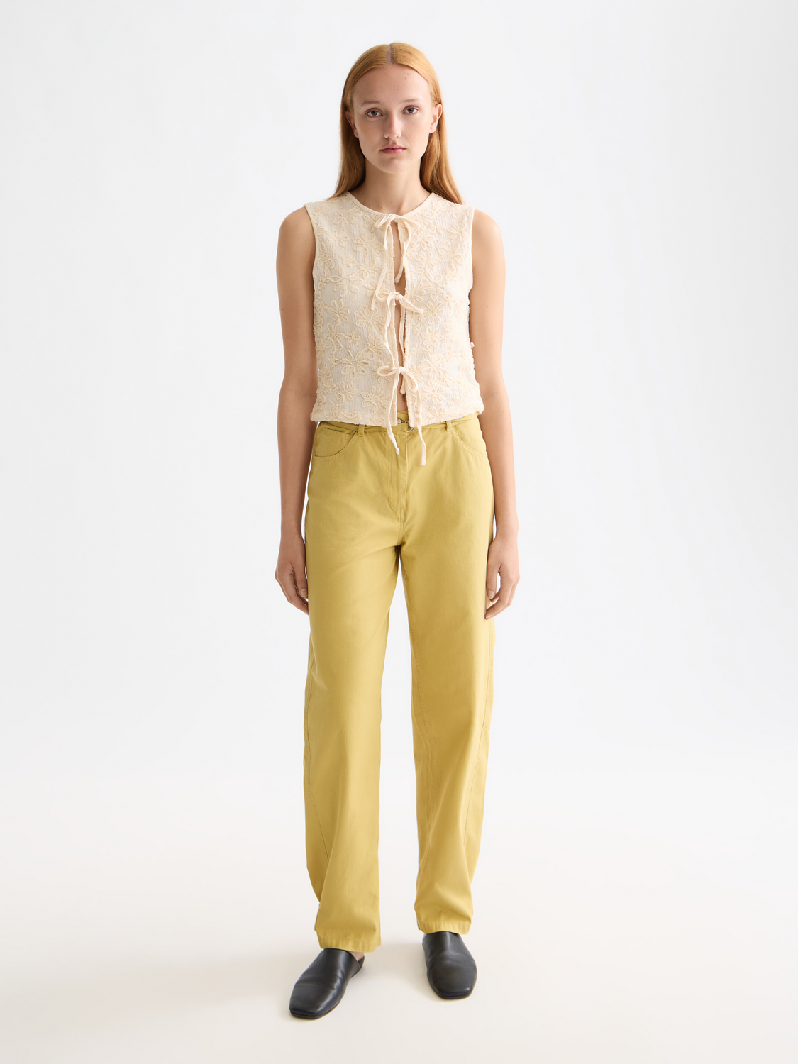 Structured tank top with bow closure from Scotch & Soda, featuring a fitted design and subtle detailing in soft fabric.