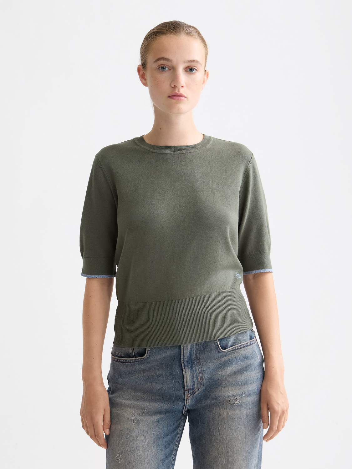 Short sleeved pullover top - Scotch & Soda NZ