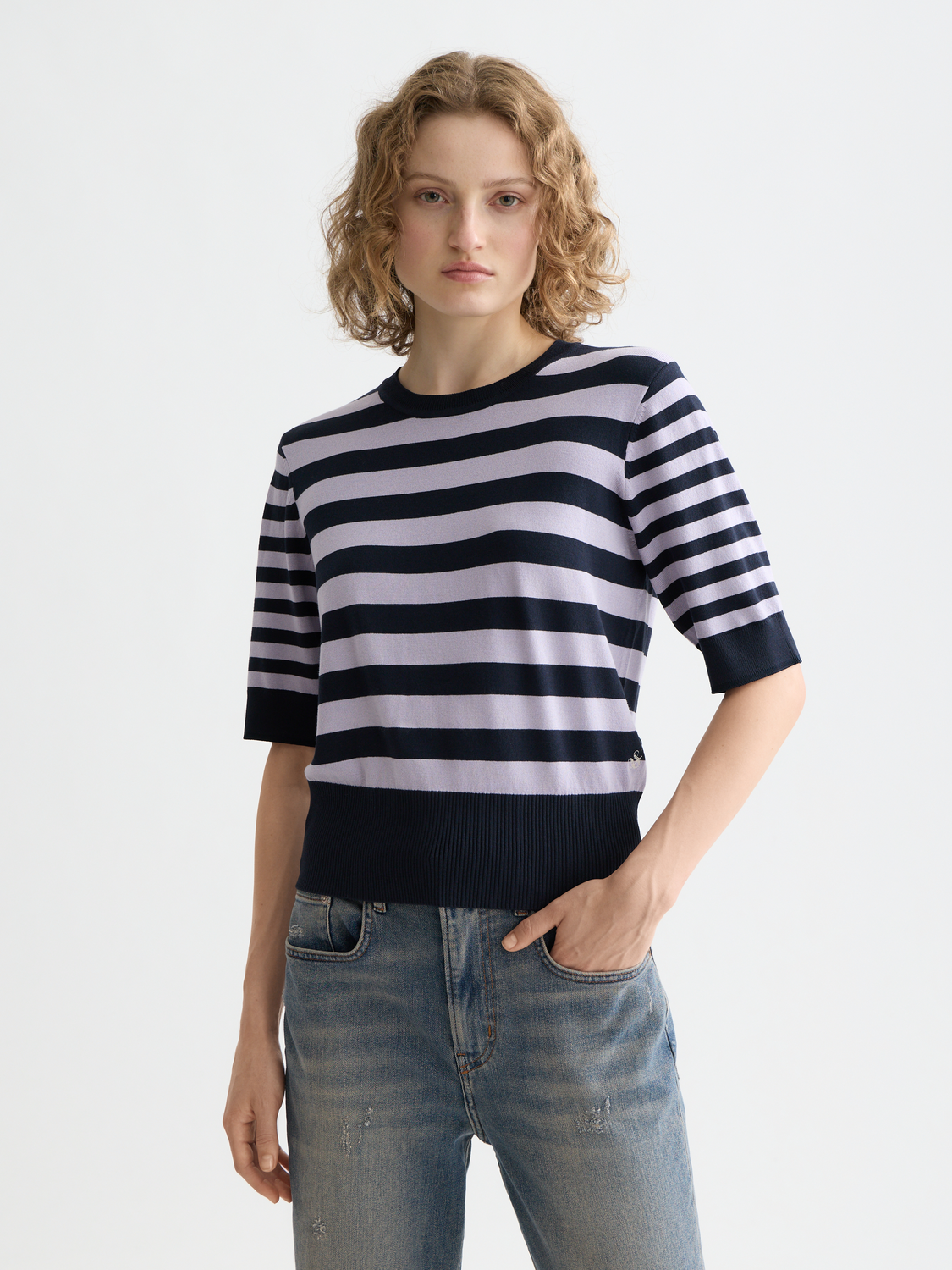 Short sleeved pullover top - Scotch & Soda NZ