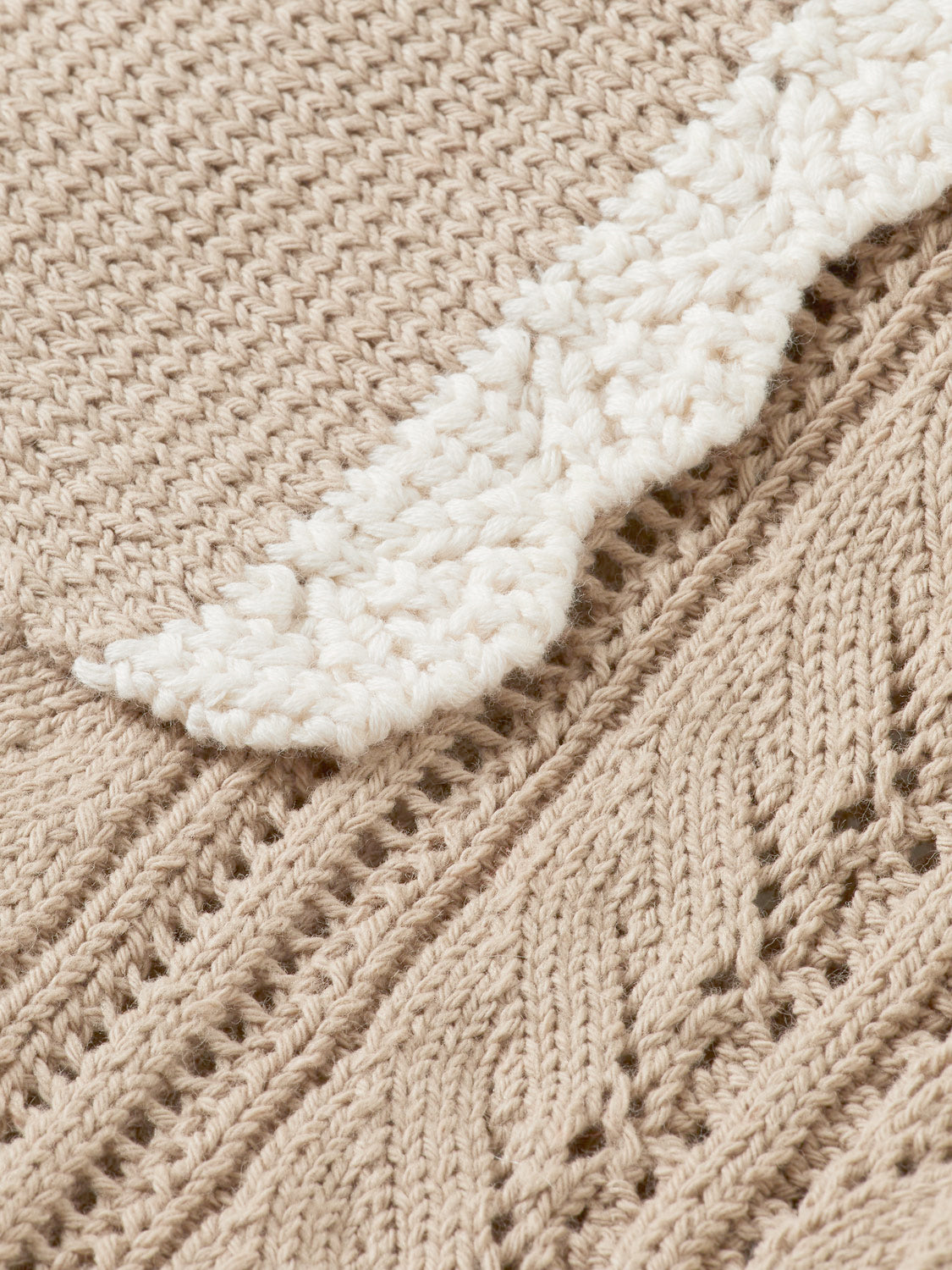 Pointelle collared knitwear polo by Scotch & Soda, featuring a textured pattern and classic collar design.