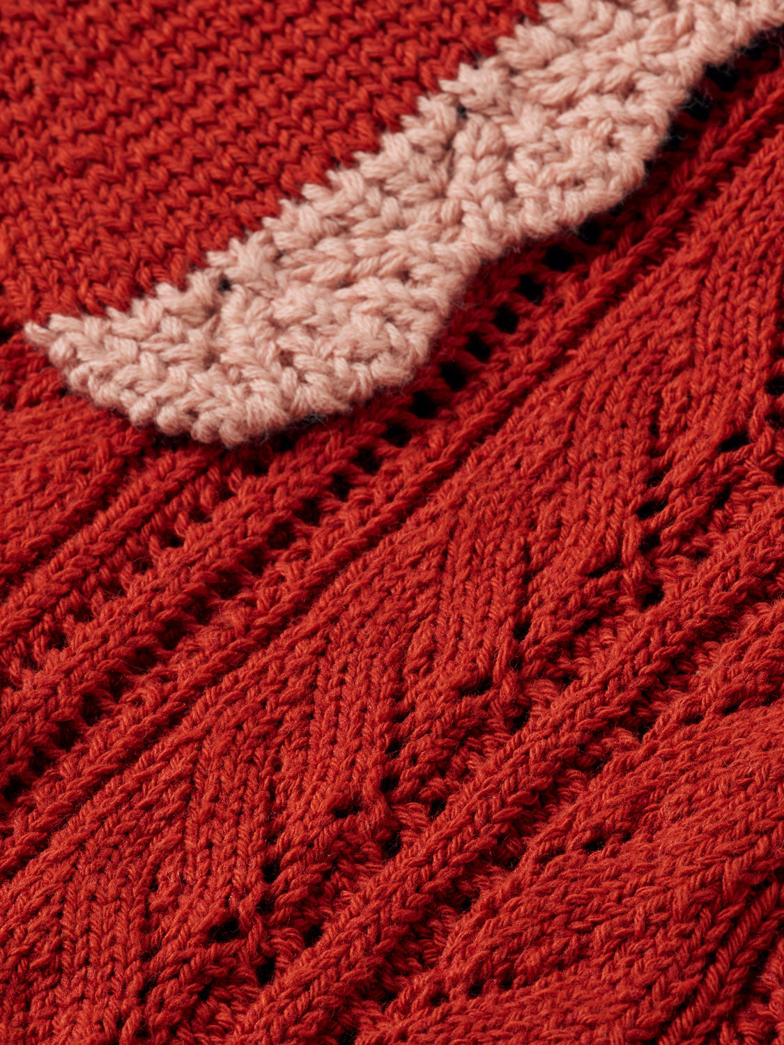 Pointelle collared knitwear polo by Scotch & Soda featuring a ribbed collar and textured knit pattern.