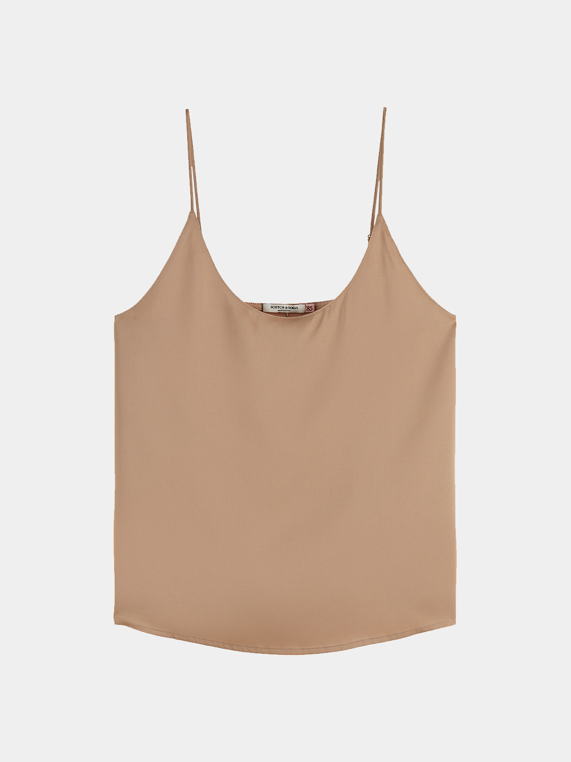 Woven jersey tank top from Scotch & Soda featuring a sleeveless design and casual fit, perfect for summer wear.