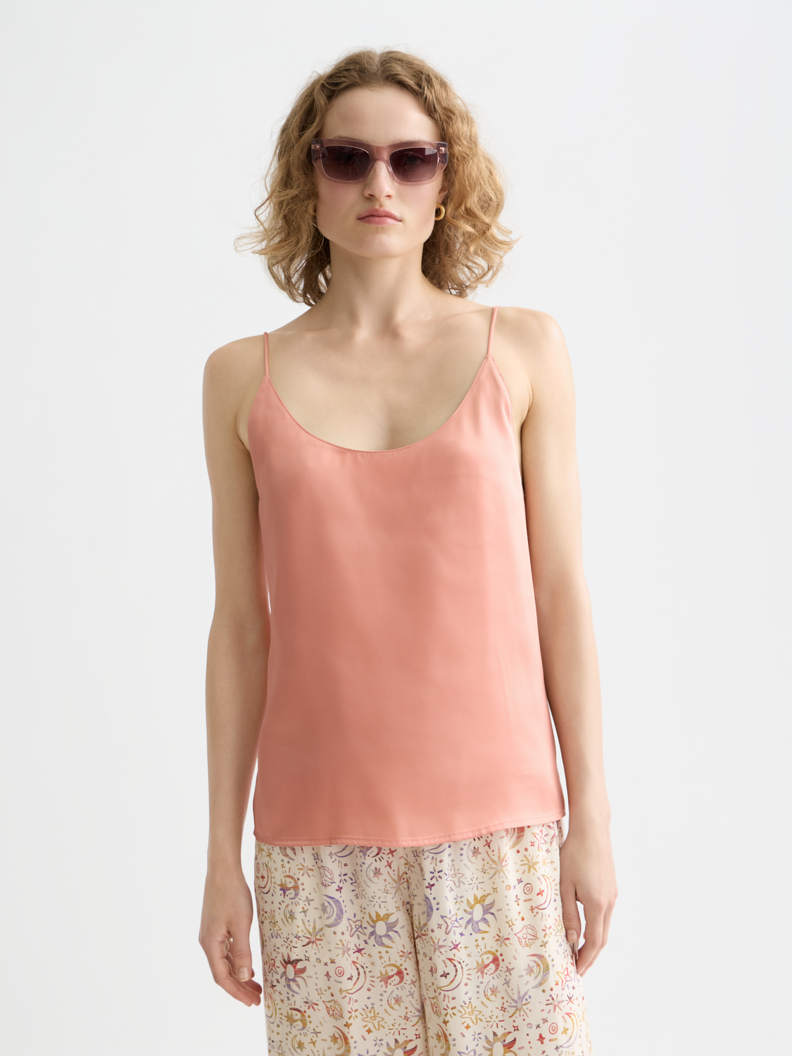 SCOTCH & SODA men's woven jersey tank top with a front view, featuring a relaxed fit and lightweight fabric.