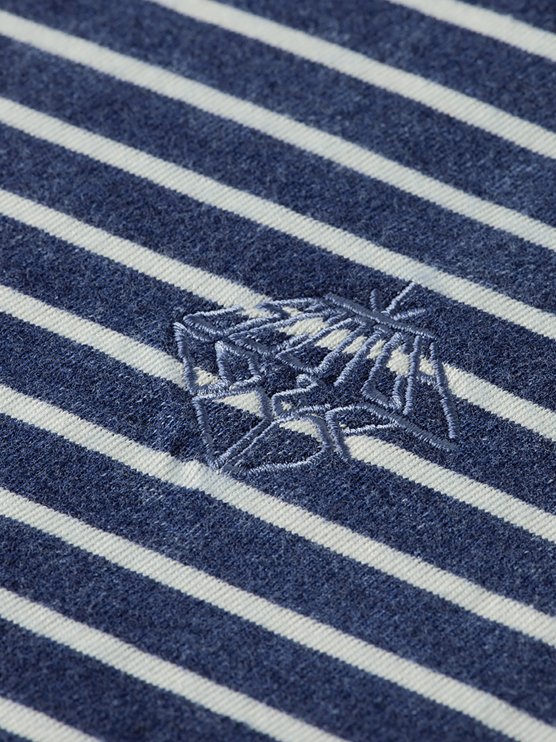 Indigo washed Scotch & Soda short-sleeve t-shirt with a relaxed fit and subtle faded details.