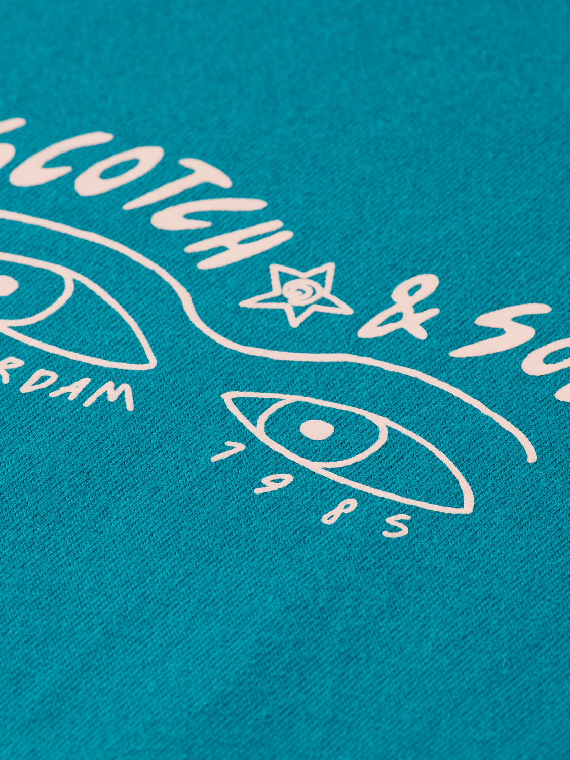 SCOTCH & SODA chest artwork short-sleeve T-shirt in V473 colorway