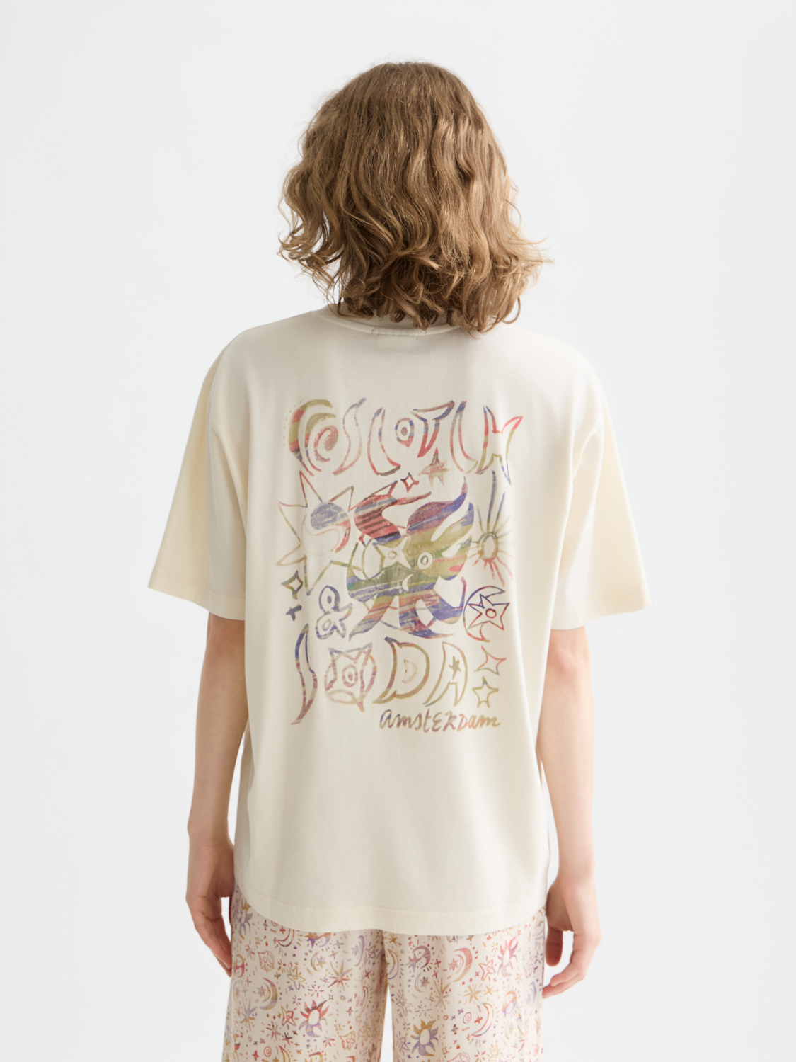 SCOTCH & SODA artwork short-sleeve T-shirt in U137 colorway